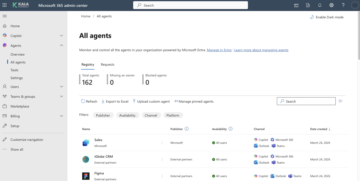 Agent 365 Dashboard